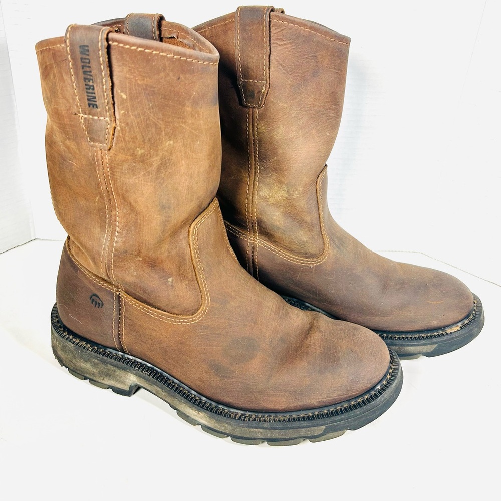 Wolverine Engineer construction Soft Toe Boots Size 9.5 M Preowned.